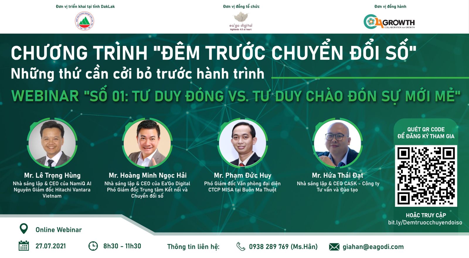 WEBINAR “ĐÊM TRƯỚC CHUYÊN ĐỔI SỐ” – NHỮNG THỨ CẦN CỞI BỎ TRƯỚC HÀNH TRÌNH